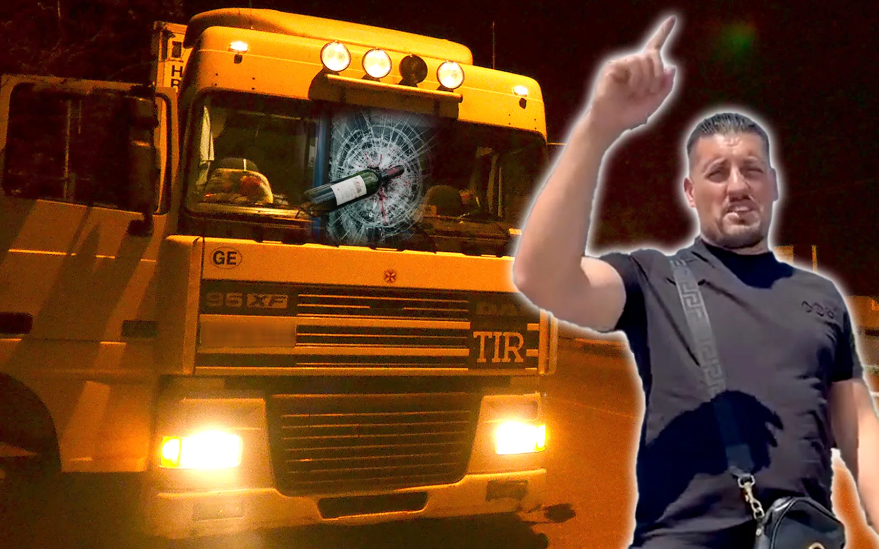 Incident neobișnuit la ieșirea din Vaslui: două parbrize au fost sparte cu o sticlă. Unul dintre suspecți este Ionuț Moșailov